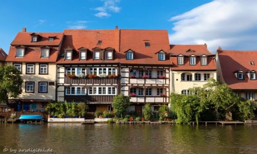 Zdjcie NIEMCY / Franken / Bamberg / Historische Uferbebauung