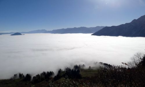 Zdjęcie NIEMCY / Bawaria / Rossfeldpanoramastrasse / ocean chmur