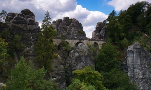 Zdjęcie NIEMCY / Szwajcaria Saksońska / Bastei. / Bastei. Kamienny most.