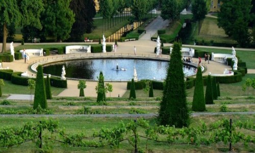 Zdjcie NIEMCY / Branderburgia / Poczdam park San, Souci / Fontanna parkowa