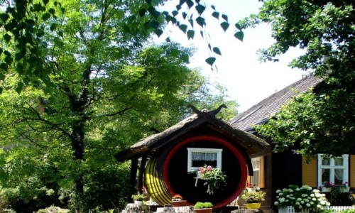 Zdjcie NIEMCY / uyce Dolne / Spreewald / Altana w beczce
