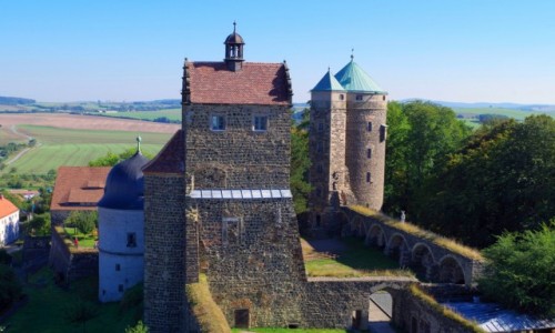 Zdjęcie NIEMCY / Saksonia / Stolpen / - zamek  na bazaltowym wzgórzu -
