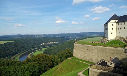 Zdjcie NIEMCY / Saksonia  / Knigstein / - twierdza Knigstein -