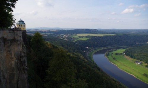 Zdjecie NIEMCY / Saksonia  / Knigstein / - widok z twierdzy  -