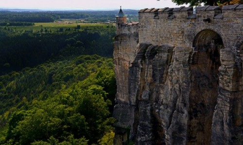 Zdjecie NIEMCY / Saksonia /  Knigstein / Twierdza Knigstein