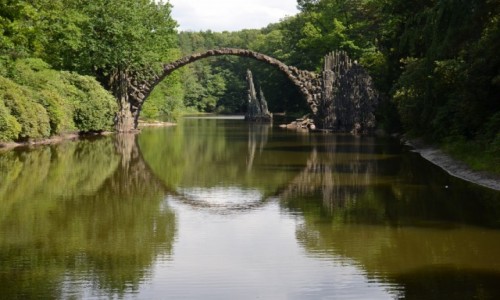 Zdjecie NIEMCY / - / Kromlau - Park Rododendronw / Most ukowy
