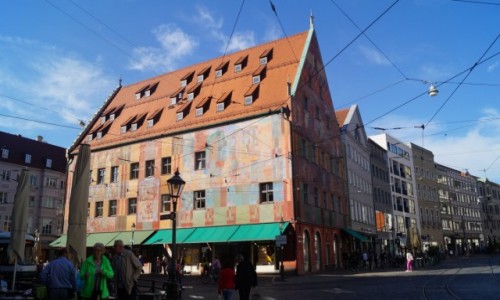 Zdjęcie NIEMCY / Bawaria / Augsburg / Kolorowy ratusz