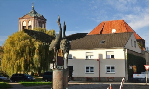 Zdjecie NIEMCY / Brandenburgia / Gartz (Oder) / Dawny rynek w Gardcu Odrzaskim / Markt, Gartz (Oder)