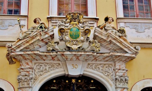 Zdjęcie NIEMCY / Saksonia / Goerlitz / Detale kamienic