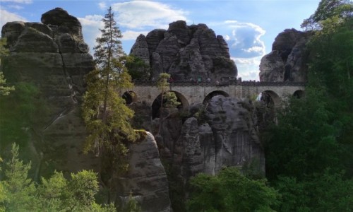 Zdjcie NIEMCY / Saksonia / Bastei / Most midzy skaami
