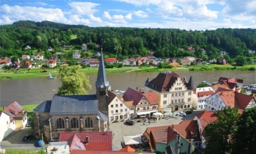 Zdjęcie NIEMCY / Saksonia / Stadt Wehlen / Urok Stadt Wehlen