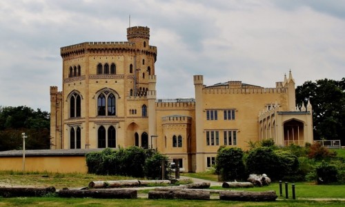 Zdjęcie NIEMCY / Brandenburgia / Poczdam / Zamek Babelsberg z 1849 roku