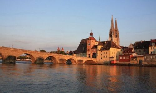 Zdjecie NIEMCY / Bawaria / Ratyzbona / Regensburg / Most Kamienny na Dunaju z I.pol. XIIw.
