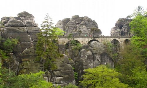 Zdjęcie NIEMCY / Saksonia / SZwajcacria Saksonska / mosty na skałach