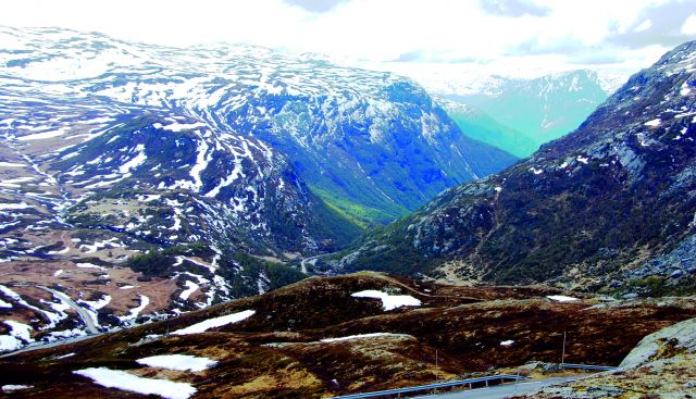 Zdjęcia: Norwegia, Z dachu Norwegii, Droga 55, NORWEGIA Zdjęcia: Norwegia, Z dachu Norwegii, Droga 55, NORWEGIA