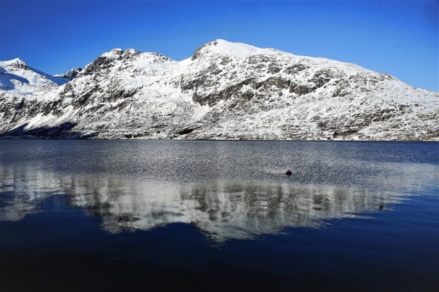 Zdj cia: Ersfjordbotn, Troms, Odbicie, NORWEGIA