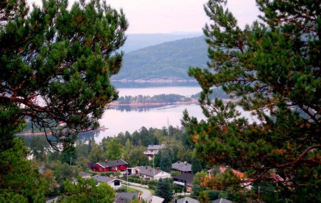 Zdjęcia: okolice Oslo, okolice Oslo, widok z platformy widokowej , NORWEGIA Zdjęcia: okolice Oslo, okolice Oslo, widok z platformy widokowej , NORWEGIA