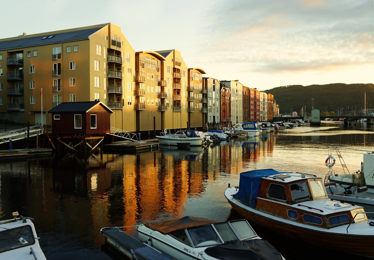 Zdjęcia: Trondheim, Trøndelag , W porcie, NORWEGIA Zdjęcia: Trondheim, Trøndelag , W porcie, NORWEGIA