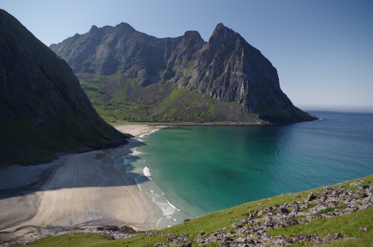 Zdjęcia: Fredvang, Lofoty, Lofoty Kvalvika Beach, NORWEGIA Zdjęcia: Fredvang, Lofoty, Lofoty Kvalvika Beach, NORWEGIA