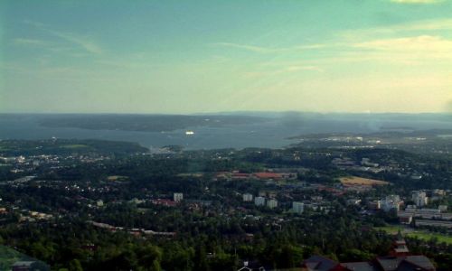 Zdjęcie NORWEGIA / Oslo  / Skocznia  / jak to skoczek widzi