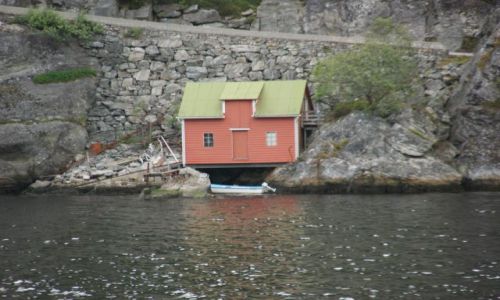 Zdjecie NORWEGIA / - / Norwegia / Skalniak w ogrdku :)