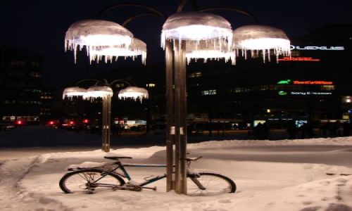 Zdjecie NORWEGIA / brak / Oslo / Zmarznita latarnia