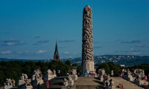 Zdjęcie NORWEGIA / Oslo / Vigelandsparken / Monolit