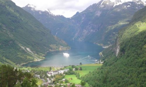 Zdjecie NORWEGIA / -Geirangerfjord / Geiranger / Z gry