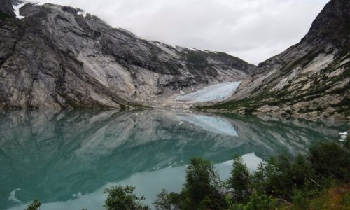 Zdjecie NORWEGIA / Jostedalsbreen / Jzor lodowy Nigardsbreen / Lodowiec- rezerwuar sodkiej wody