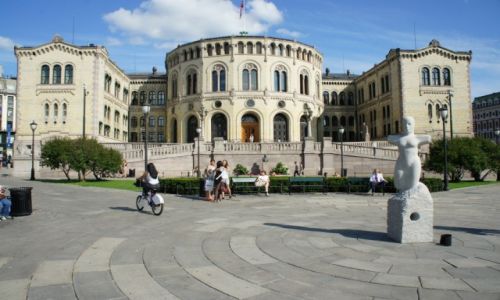 Zdjecie NORWEGIA / Oslo / Oslo / Stortinget (Norweski Parlament)