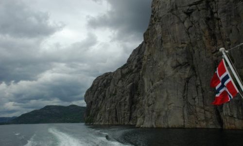 Zdjecie NORWEGIA / Stavanger / Lysefiord / Kuszca Norwegia