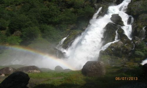 Zdjecie NORWEGIA / Stryn / Olden / Briksdalsbreen (lodowiec Briksdal)