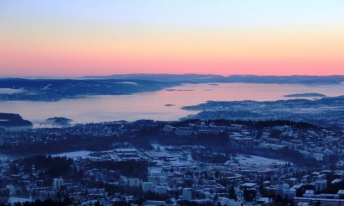 Zdjecie NORWEGIA / Oslo / Oslo  / Po zachodze