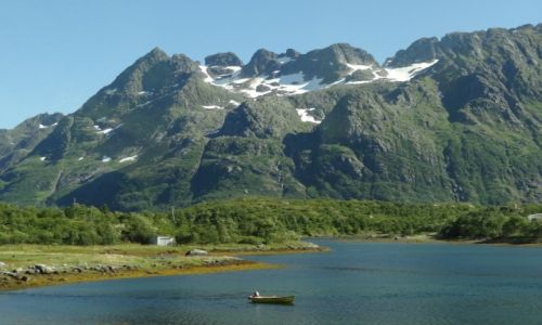 Zdjecie NORWEGIA / Norwegia / Norwegia / Samotna dka