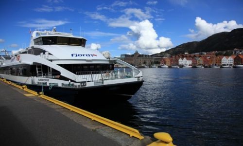 Zdjcie NORWEGIA / Bergen / Targ rybny / Kierunek fiordy