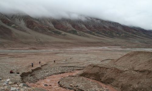 Zdjcie NORWEGIA / Svalbard / Trojkolorowa gora / Trojkolorowa gra