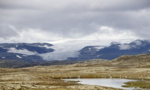 Zdjcie NORWEGIA / Hordaland / Hardangervidda  / Lodowiec Hardangerjøkulen