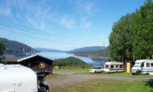 Zdjcie NORWEGIA / - / Widok z Haersletta camping / Poegnanie z Lofotami
