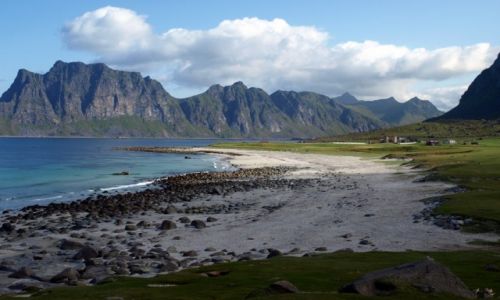Zdjecie NORWEGIA / pnocna Norwegia / Lofoty / w grach i nad morzem