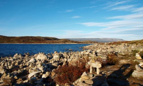 Zdjcie NORWEGIA / Hardanger / Hardangervidda / jezioro