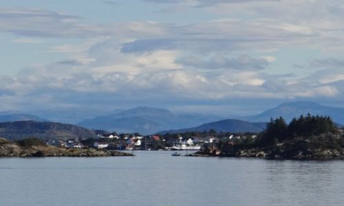 Zdjecie NORWEGIA / Rogaland / Stavanger / Widok z promu.