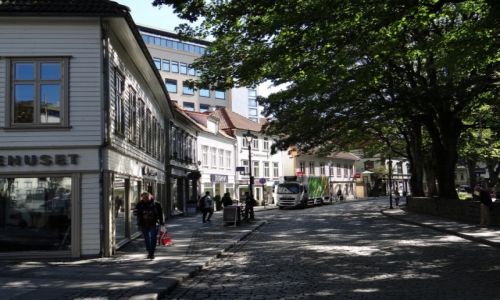 Zdjecie NORWEGIA / Rogaland / Stavanger / Uliczka