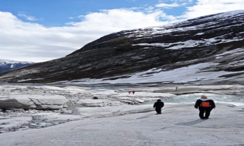 Zdjecie NORWEGIA / Sogn og Fjordane / Nigardsbreen / W poszukiwaniu drogi