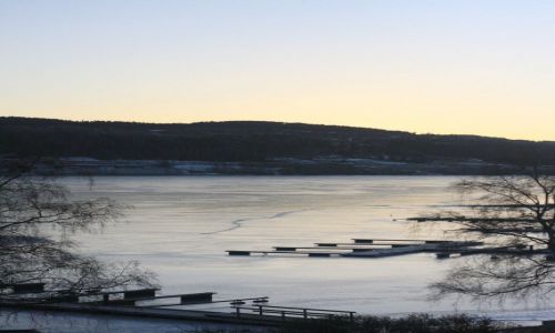 Zdjęcie NORWEGIA / Lillehammer / Lillehammer / Wschód słońca w Lillehammer