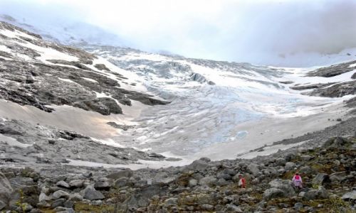 Zdjcie NORWEGIA / Sogn og Fjordane / Stryn / przy lodowcu