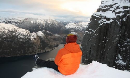 Zdjecie NORWEGIA / Rogaland / Preikenstolen / Na rybach:)