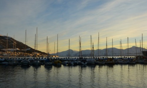 Zdjcie NORWEGIA / miejska marina / Tromso / odzie 