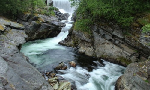 Zdjcie NORWEGIA / -Oppland / Rondane PN / szum wody