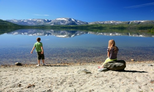 Zdj�cie NORWEGIA / Nordland / Majavatnet / Nad jeziorem Majavatnet