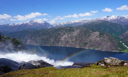 Zdjecie NORWEGIA / Hordaland / W okolicach Oddy / Langefossen z2